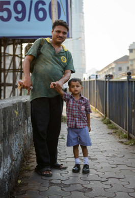 2012 Oct : Mumbai India Visit : Dad With Son